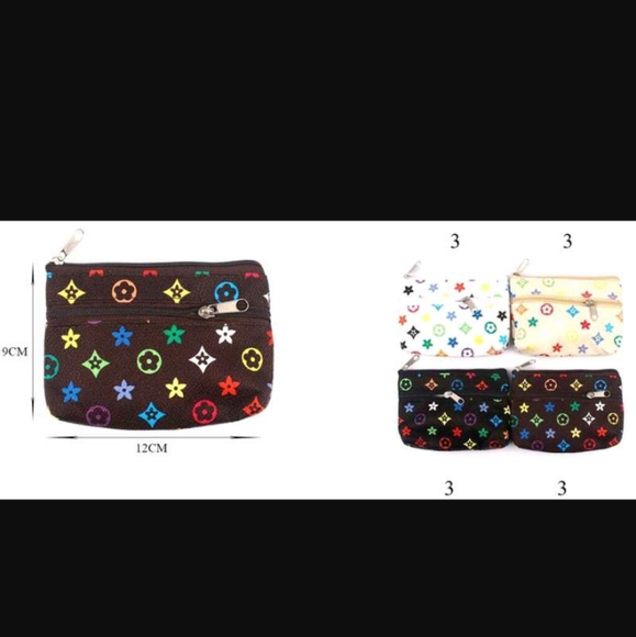 Fashion Floral-Star Zip Pouch-Keychains (Multicolor) 4 Colors Available - Picture 5 of 5
